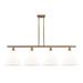 Innovations Lighting Bruno Marashlian Ballston Cone 50 Inch 4 Light Linear Suspension Light - 516-4I-BB-GBC-121-LED