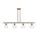 Innovations Lighting Bruno Marashlian Athens 48 Inch 4 Light Linear Suspension Light - 516-4I-BK-G121-6