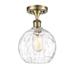 Innovations Lighting Bruno Marashlian Athens Water Glass 8 Inch 1 Light Semi Flush Mount - 516-1C-BB-G1215-8