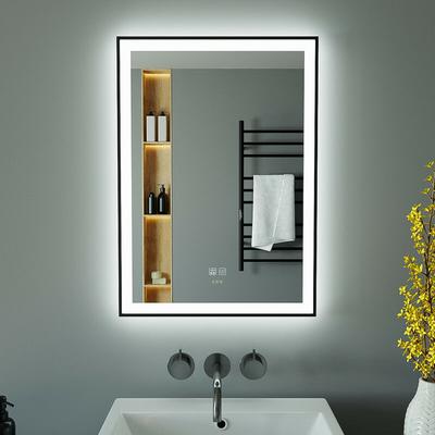 KWW 50 x 70 cm LED Badezimmer Eitelkeitsspiegel, Anti-Nebel Dimmbare Lichter, Horizontal/Vertikal