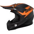 Shot Pulse Line Motocross Helm, schwarz-orange, Größe XS