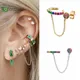 Boucles d'oreilles à clip en argent regardé 925 pour femmes boucles d'oreilles à tige en métal