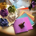 Papier origami fait à la main pour les amoureux papier origami pur couleurs mélangées romantique