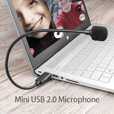 Kebidu – Mini micro Portable USB 2.0 réglable adaptateur Audio Anti-bruit pour ordinateur