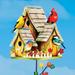 Enchanting 3-Perch Fall Birdhouse Garden Stake - 22.000 x 13.000 x 1.500