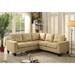 Newbury 82 in. W 2-piece Faux Leather L Shape Sectional Sofa - 32"L x 82"W x 35"H