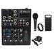 Mackie 402VLZ4 4-channel Compact Mixer w/ 2 ONYX Preamps+Microphone+XLR Cable