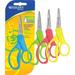 Westcott-4PK For Kids Scissors Pointed Tip 5 Long 1.75 Cut Length Randomly Assorted Straight Handles