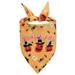 Sunisery Halloween Pet Triangle Saliva Tissue Creative Cartoon Pumpkin Bat Spider Ghost Printing Dogs Scarf Costume Holiday Supplies