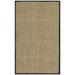 SAFAVIEH Natural Fiber Arbor Border Area Rug Natural/Black 2 6 x 4