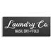 Stupell Industries Rustic Wash Dry Fold Laundry Room Text Sign Canvas Wall Art 40 x 17 Design by Kim Allen