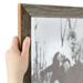 ArtToFrames 9x31 inch Real Reclaimed Barnwood 1.5 Inch Picture Frame Brown Wood Poster Frame (4661)