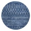 nuLOOM Moroccan Blythe Area Rug 3 x 5 Oval Dark Blue