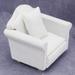 Sofa Miniature White Wood Fabric Sofa with : Living Room Decoration