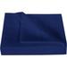 1100 Thread Count 3 Piece Flat Sheet ( 1 Flat Sheet + 2- Pillow cover ) 100% Egyptian Cotton Color Navy Blue Solid Size Twin