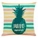 WOXINDA Home Decor Cushion Cover Beautiful Series Pillow Case Throw Pillow Case Soft Linen Pillowcase Sofa Couch 18x18 Inch Fruit Letter Pillowcase For Room Office Party