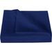 800 Thread Count 3 Piece Flat Sheet ( 1 Flat Sheet + 2- Pillow cover ) 100% Egyptian Cotton Color Navy Blue Solid Size Twin