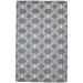 Wool Dark Grey Rug 5 X 8 Modern Hand Tufted Moroccan Trellis Room Size Carpet