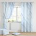 Fashnice 2Pcs 2Pc Privacy Window Curtain Energy Efficient Thick Solid Drapes Panels Grommet Curtains Thermal Insulated Bedroom Room Marble-1 W:41 x H:106 *2 Panels