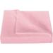 600 Thread Count 3 Piece Flat Sheet ( 1 Flat Sheet + 2- Pillow cover ) 100% Egyptian Cotton Color Pink Solid Size Queen