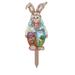 yuehao gardening tools decorative metal rabbit spring bunny easter iron decoration garden easter ornaments stakes sign outdoor decor yard lawn stake card slot card slot multicolor