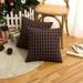 Rosnek Christmas Scottish Tartan Plaid Throw Pillow Covers Farmhouse Classic Decorative Square Cushion Cases for Home Decor Sofa Couch 2 Pack
