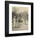 Anna Maria Kruijff 17x24 Black Modern Framed Museum Art Print Titled - Men and Women Play Croquet (1905)