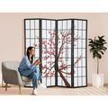 YRLLENSDAN Wood Oriental Shoji Room Dividers with 4 Panels 6Ft Folding Privacy Divider for Dorm Wall Divider for Rooms Portable Freestanding Partition Screen