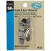 Dritz No-Sew Hook & Eye 1/2 Inch 4/Pkg-Nickel