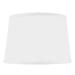 Home Concept 10 x12 x8 Hardback Shallow Drum Lamp Shade White Linen