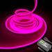 Pink Neon LED Strip Lights - 16.4ft Waterproof Rope Light for Home Decoration