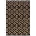 Hawthorne Collection 5 x 8 Hand Woven Irongate Wool Rug in Brown