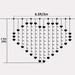 DYstyle 124 LEDs Heart Shaped Curtain Lights 8 Modes LED String Lights Wall Hanging Twinkle Lights for Bedroom Patio Wedding Party Backdrop Decoration Fairy Curtain Lights Icicle Lights