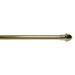 The Classic Touch Adjustable 7/16 Cafe Rod with Brackets Brass-Gold 18-28 Inches