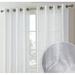 THD Harley Faux Linen Textured Semi Sheer Privacy Sun Light Filtering Transparent Window Grommet Short Thick Curtains Drapery Panels - Set of 2