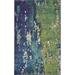 Unique Loom Abstract Modern Area Rugs Blue