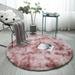 Round Rug for Girls Bedroom Fluffy Circle Rug for Kids Room Furry Carpet for Teen Girls Room Shaggy Circular Rug for Nursery Room Fuzzy Plush Rug for Dorm Cute Room Decor for Baby Child