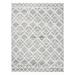 SAFAVIEH Casablanca Selma Abstract Geometric Wool Shag Area Rug Grey/Ivory 8 x 10