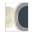 Stupell Industries Simple Cool Modern Abstract Shapes Circles Spirals Motif 13 x 19 Design by Urban Epiphany