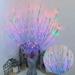 Sinhoon 20 Led Nordic Style Simulation Tree Branches String Lights DIY Lighted Artificial Twigs Bendable Shapable Fairy Lights for Holiday Indoor Vase Daily Decorations (Silver Branches -Multicolor)