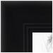 ArtToFrames 17x33 inch Satin Black Double Step Lip Picture Frame Black Wood Poster Frame (1418)