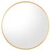 Kinger Home Gold Circle Wall Mirror 32 inch Round Wall Mirror for Entryways Washrooms and Living Rooms