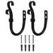 2pcs Iron Curtain Tieback Decorative Holdback Curtain Holder Wall Hook Holder