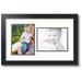 ArtToFrames Collage Photo Picture Frame with 2 - 6x8 Openings Framed in Black with Porcelain and Black Mats (CDM-3926-42)