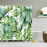 Outdoor Idyllic Photo Art Shower Curtain Home Decor Curtain Waterproof Mildew Resistant Polyester Fabric Bathroom Shower Curtain with Hooks 72 x 72 (Plant)