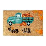 Fall Harvest Welcome Doormat Thanksgiving Theme Door Decoration Welcome Mat Pumpkin Entrance Rug for Indoor or Outdoor Doormat 16 x 24 Inch