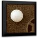 Johnson Jason 12x12 Black Modern Framed Museum Art Print Titled - Sepia Golf Ball Study I