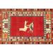 Ahgly Company Indoor Rectangle Traditional Red Persian Area Rugs 8 x 10