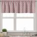 Ambesonne Geometric Valance Pack of 2 Pinkish Zigzag Stripes 54 X18 Ivory Blush Pale Fuchsia