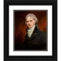 Sir William Beechey 20x24 Black Ornate Framed Double Matted Museum Art Print Titled: Portrait of Charles Small Pybus (1803)